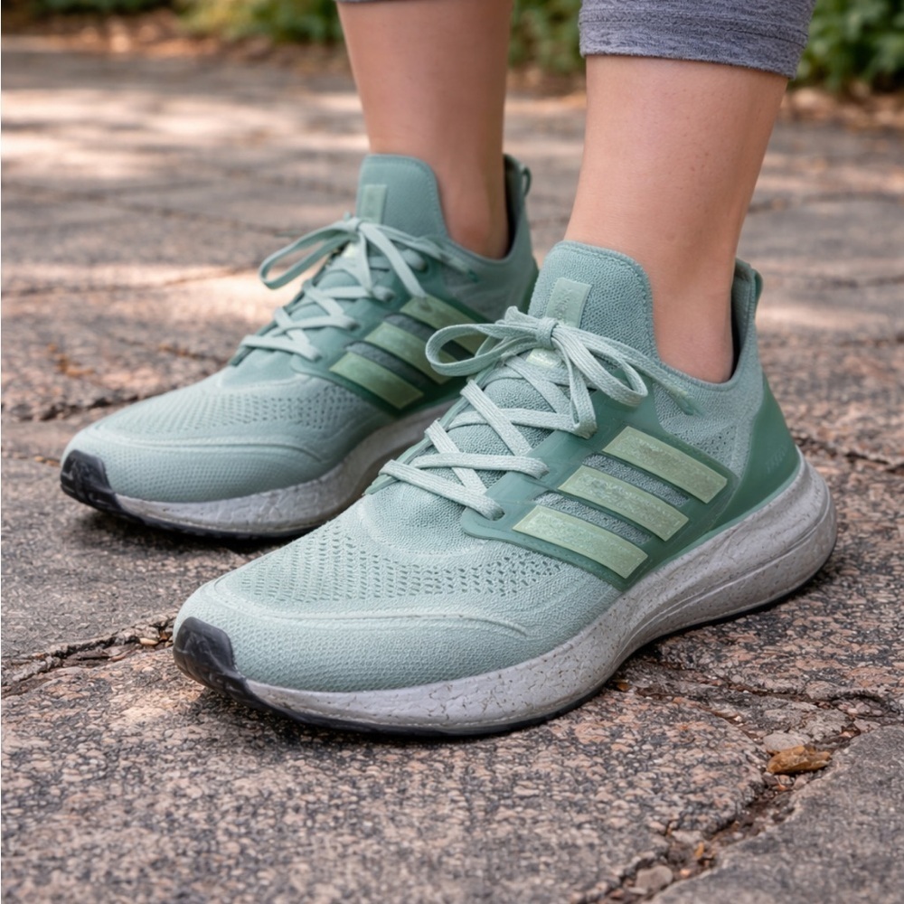 ADIDAS ULTRABOOST PRIMEBLUE FY0408 SAGE GREEN RUNNING SHOES WOMENS 11